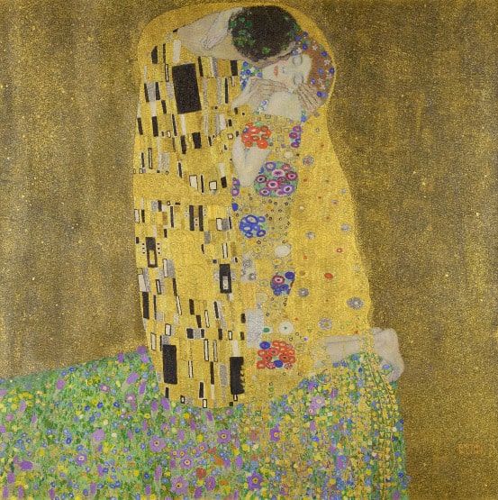 The Kiss by Gustav Klimt - Pixel Map